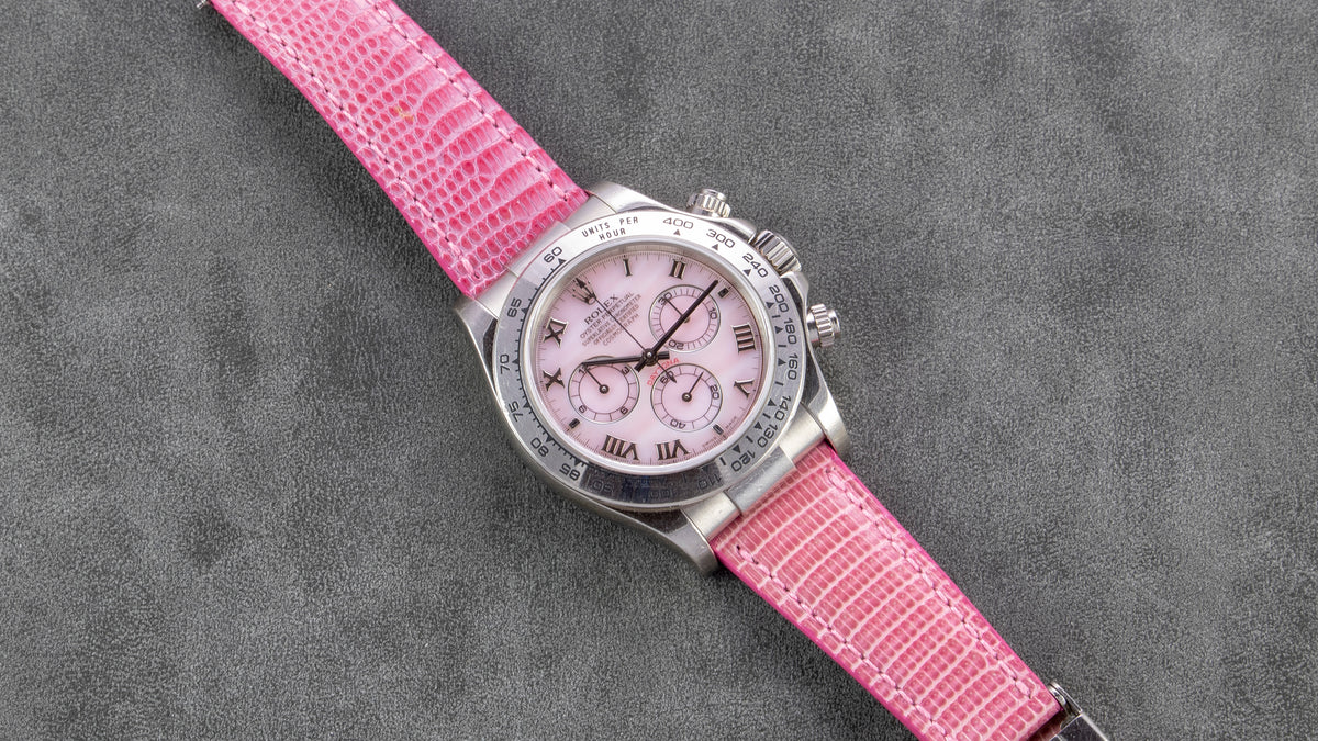 ROLEX 　Daytona　ビーチ　ピンク　ケース　ギャランティ Rolex 18K WG Daytona Pink Beach Watch I Veralet