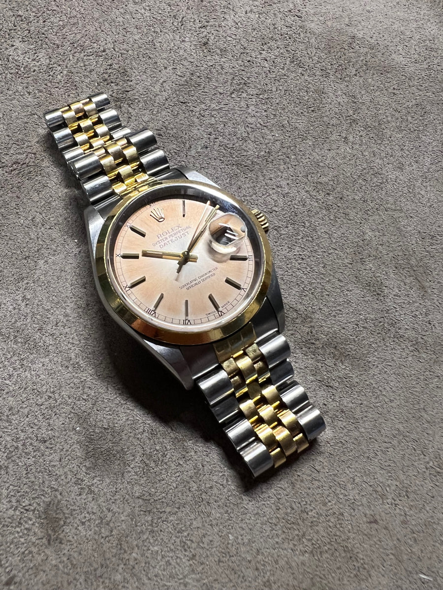 趣味 OYSTER PERPETUAL DATEJUST Rolex Datejust Tropcial Vintage Watch with Papers | Veralet