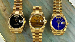 Vintage watches are a good investment. But the investment is in yourself. We like Vintage Gold Da-Date Presidential Watches.
