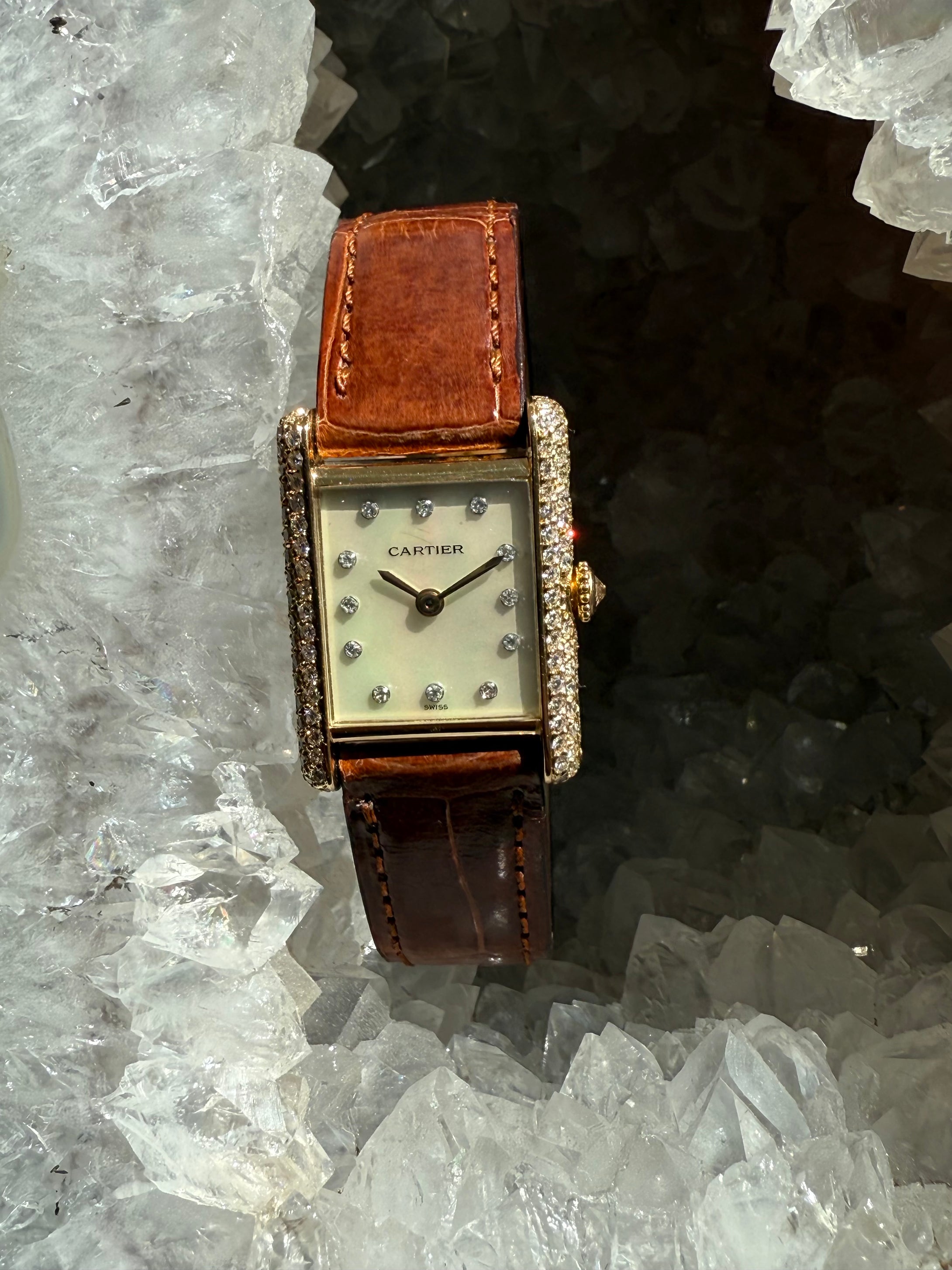 Cartier Tank Louis MOP Diamond