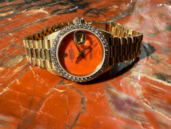 Rolex Coral Oyster Perpetual Datejust