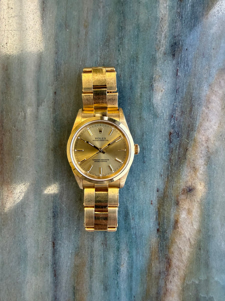 Rolex Yellow Gold Oyster Perpetual
