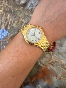 Cartier Cougar 18K Gold Dial Watch