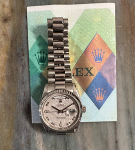 Rolex Oyster Perpetual Day-Date Meteorite Diamond Dial