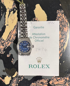 Rolex Ladies Oyster Perpetual Datejust Sodalite