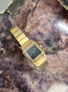 Cartier Santos Ferrite and Diamond Watch
