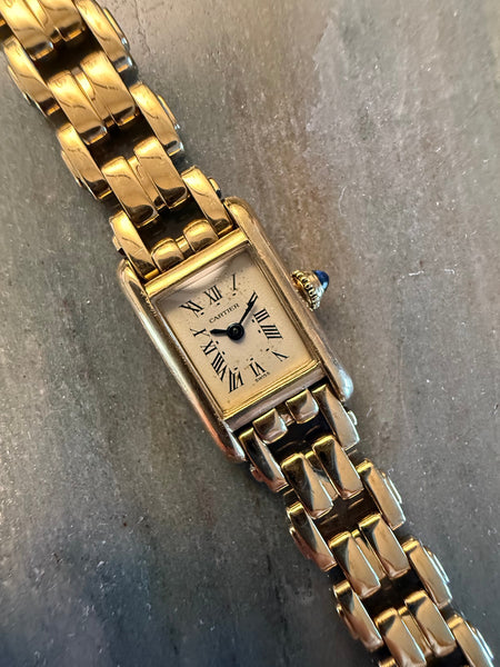 Cartier 18K Yellow Gold Tank Louis Mini Watch | Veralet