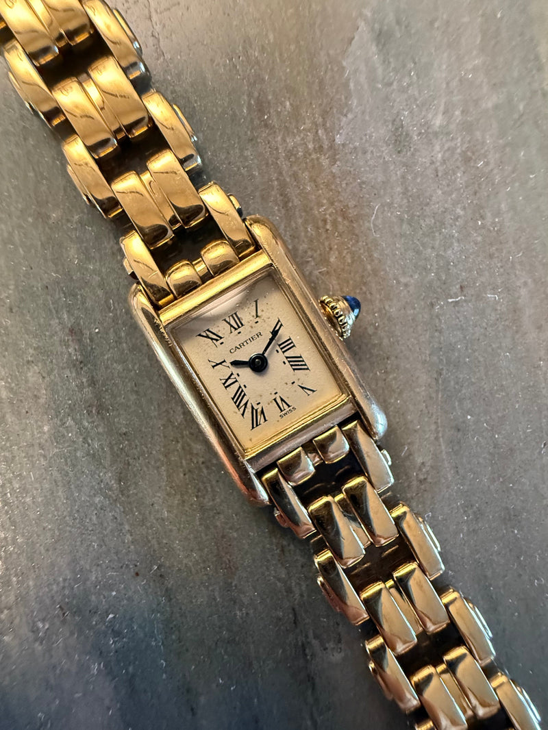 Cartier 18K Yellow Gold Tank Louis Mini Watch | Veralet