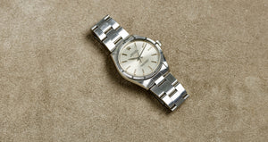 Rolex Stainless Steel Oyster Perpetual Silver Stick Vintage Watch | Veralet