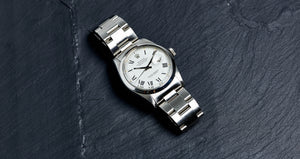 Rolex Stainless Steel Oyster Perpetual White Buckley Datejust Vintage Watch | Veralet