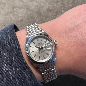 Rolex Ladies Oyster Perpetual Datejust White Gold