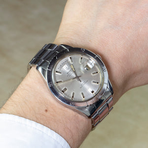 Tudor Stainless Steel Prince Oyster Date Day Automatic Watch