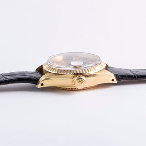Rolex 18K Yellow Gold Ladies 26mm Tiger's Eye Datejust Vintage Watch | Veralet