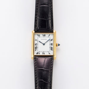 Cartier 18K Yellow Gold Tank Jumbo Automatic Vintage Watch | Veralet