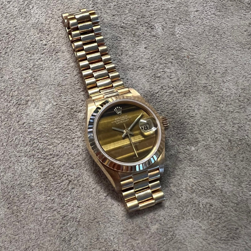 NWT - 18k Gold Women\'s Watch with Tigers Eye Accents Chopard 18K Yellow Gold 1970 main image 2