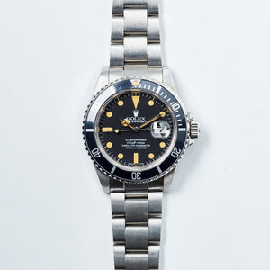 Rolex Stainless Steel Black Matte Submariner Vintage Watch | Veralet