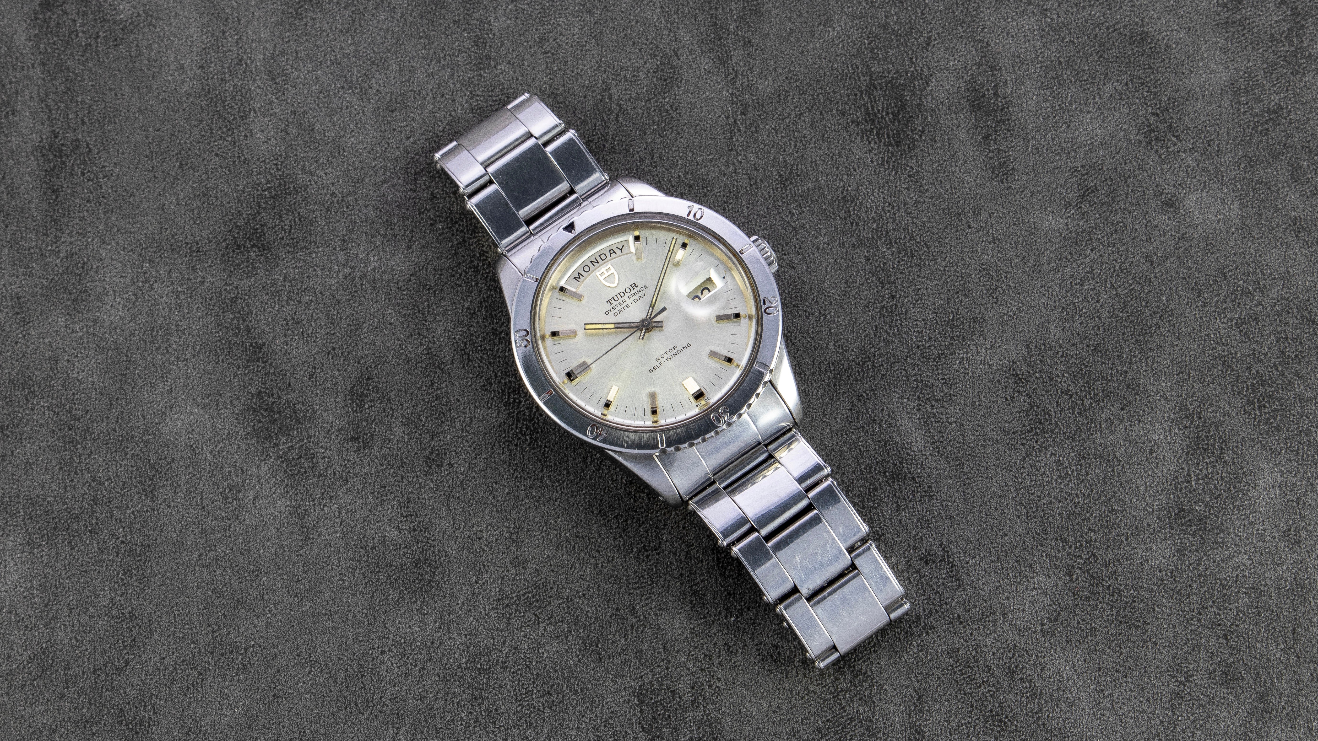 Tudor Stainless Steel Prince Oyster Date Day Automatic Vintage Watch | Veralet