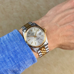 Rolex Two-Tone Oyster Perpetual Date Vintage Watch with Jubilee Bracelet | Veralet